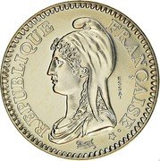 France 1 Franc (200th Anniversary of the First French Republic- Essai) REPUBLIQUE FRANÇAISE ESSAI coin reverse