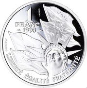 France 1 Franc (Normandy Invasion - Essai) 1 FRANC 1993 ESSAI JP GENDIS LIBERTÉ ÉGALITÉ FRATERNITÉ coin reverse France 1 Franc (Normandy Invasion - Essai) 1 FRANC 1993 ESSAI JP GENDIS LIBERTÉ ÉGALITÉ FRATERNITÉ coin reverse