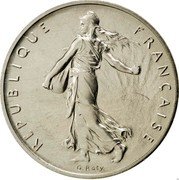 France 1 Franc (O. Roty - Piedfort) KM# P903 REPUBLIQUE FRANÇAISE O.ROTY coin obverse