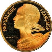 France 10 Centimes (Piedfort) KM# P805 REPUBLIQUE FRANÇAISE LAGRIFFOUL coin obverse France 10 Centimes (Piedfort) KM# P805 REPUBLIQUE FRANÇAISE LAGRIFFOUL coin obverse