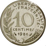 France 10 Centimes (Piedfort) KM# P690 REPUBLIQUE FRANÇAISE LAGRIFFOUL coin obverse France 10 Centimes (Piedfort) KM# P690 REPUBLIQUE FRANÇAISE LAGRIFFOUL coin obverse