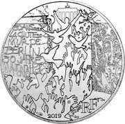 France 10 Euro 30 Years of the Fall of the Berlin Wall 2019  KM# 2776 30 ANS DE LA CHUTE DU MUR 30 JAHRE MAUERFALL 2019 RF coin reverse