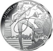 France 10 Euro France by Jean Paul Gaultier. Bretagne 2017  KM# 2404 LA FRANCE PAR JEAN-PAUL GAULTIER coin reverse