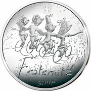 France 10 Euro Fraternity. Spring 2014  FRATERNITÉ SEMPÉ coin reverse France 10 Euro Fraternity. Spring 2014  FRATERNITÉ SEMPÉ coin reverse