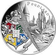 France 10 Euro Hogwarts School with Coat of Arms 2021 KM# 2969 H POUDLARD UNQUAM TITILLAN © WBEI coin reverse France 10 Euro Hogwarts School with Coat of Arms 2021 KM# 2969 H POUDLARD UNQUAM TITILLAN © WBEI coin reverse