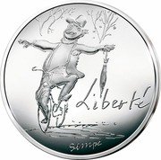 France 10 Euro Liberty. Autumn 2014  LIBERTÉ SEMPÉ coin reverse France 10 Euro Liberty. Autumn 2014  LIBERTÉ SEMPÉ coin reverse