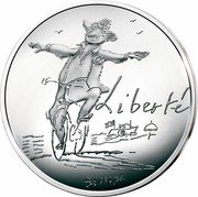 France 10 Euro Liberty. Summer 2014  LIBERTÉ SEMPÉ coin reverse France 10 Euro Liberty. Summer 2014  LIBERTÉ SEMPÉ coin reverse