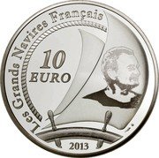 France 10 Euro (Pen Duick) LES GRANDS NAVIRES FRANÇAIS 10 EURO 2013 coin reverse France 10 Euro (Pen Duick) LES GRANDS NAVIRES FRANÇAIS 10 EURO 2013 coin reverse