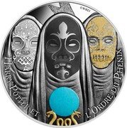 France 10 Euro The Death Eaters 2021 KM# 2956 © WBEI HARRY POTTER ET L'ORDRE DU PHÉNIX coin reverse France 10 Euro The Death Eaters 2021 KM# 2956 © WBEI HARRY POTTER ET L'ORDRE DU PHÉNIX coin reverse