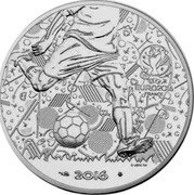 France 10 Euro UEFA Euro 2016  KM# 2291 UEFA EURO 2016 FRANCE UEFA TM coin reverse France 10 Euro UEFA Euro 2016  KM# 2291 UEFA EURO 2016 FRANCE UEFA TM coin reverse