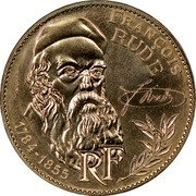 France 10 Francs France 1984 KM# E128 FRANÇOIS RUDE RF 1784-1855 ESSAI coin obverse France 10 Francs France 1984 KM# E128 FRANÇOIS RUDE RF 1784-1855 ESSAI coin obverse