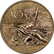 France 10 Francs France 1984 KM# E128 10 FRANCS 1984 coin reverse France 10 Francs France 1984 KM# E128 10 FRANCS 1984 coin reverse