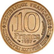 France 10 Francs Hugh Capet. Essai 1987  Essai KM# E136 REPUBLIQUE FRANÇAISE LIBERTE EGALITE FRATERNITE 10 FRANCS ESSAI 1987 G.BALDRATI coin reverse France 10 Francs Hugh Capet. Essai 1987  Essai KM# E136 REPUBLIQUE FRANÇAISE LIBERTE EGALITE FRATERNITE 10 FRANCS ESSAI 1987 G.BALDRATI coin reverse