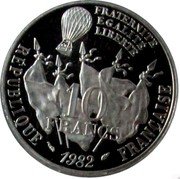 France 10 Francs Piedfort 1982 KM# P750 10 FRANCS LIBERTÉ ÉGALITÉ FRATERNITÉ 1982 REPUBLIQUE FRANÇAISE coin obverse France 10 Francs Piedfort 1982 KM# P750 10 FRANCS LIBERTÉ ÉGALITÉ FRATERNITÉ 1982 REPUBLIQUE FRANÇAISE coin obverse