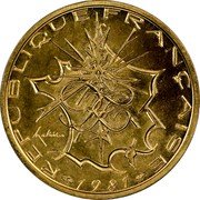 France 10 Francs Piedfort 1981 KM# P713 REPUBLIQUE FRANÇAISE RF MATHIEU 1987 coin obverse France 10 Francs Piedfort 1981 KM# P713 REPUBLIQUE FRANÇAISE RF MATHIEU 1987 coin obverse