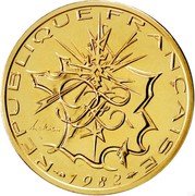 France 10 Francs Piedfort 1982 KM# P743 REPUBLIQUE FRANÇAISE RF MATHIEU 1982 coin obverse France 10 Francs Piedfort 1982 KM# P743 REPUBLIQUE FRANÇAISE RF MATHIEU 1982 coin obverse