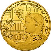 France 100 Euro 200th Anniversary of the Coronation of Napoleon I 2004 Proof KM# 2012 1804 - COURONNEMENT DE NAPOLÉON RF coin obverse