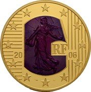 France 100 Euro Abolition of the Death Sentence Anniversary 2006 Proof KM# 2058 20 06 RF coin obverse