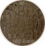 France 100 Euro Yves Klein 2012 Proof KM# 2089 YVES KLEIN 2012 coin reverse France 100 Euro Yves Klein 2012 Proof KM# 2089 YVES KLEIN 2012 coin reverse