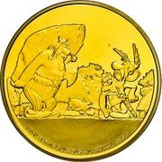 France 100 Euro Asterix and Obelix 2013 Proof KM# 1771 2013 LES ÉDITIONS ALBERT RENÉ GOSCINNY - UDERZO coin reverse France 100 Euro Asterix and Obelix 2013 Proof KM# 1771 2013 LES ÉDITIONS ALBERT RENÉ GOSCINNY - UDERZO coin reverse