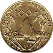 France 100 Francs French Polynesia 2008 (a) KM# 14a POLYNESIE FRANÇAISE 100 F A GUZMAN coin reverse France 100 Francs French Polynesia 2008 (a) KM# 14a POLYNESIE FRANÇAISE 100 F A GUZMAN coin reverse