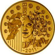 France 1000 Euro 30th Anniversary of the International Music Day 2011 Proof KM# 1794 EUROPA 2011 coin reverse France 1000 Euro 30th Anniversary of the International Music Day 2011 Proof KM# 1794 EUROPA 2011 coin reverse