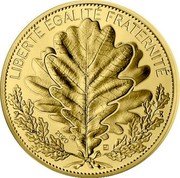 France 1000 Euro Oak Tree 2020  (fr) BU KM# 2929 LIBERTÉ ÉGALITÉ FRATERNITÉ 2020 coin reverse France 1000 Euro Oak Tree 2020  (fr) BU KM# 2929 LIBERTÉ ÉGALITÉ FRATERNITÉ 2020 coin reverse