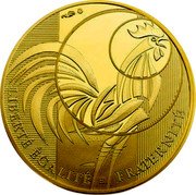 France 1000 Euro Rooster. 3rd Type 2016  In Set LIBERTÉ ÉGALITÉ FRATERNITÉ 2016 coin reverse France 1000 Euro Rooster. 3rd Type 2016  In Set LIBERTÉ ÉGALITÉ FRATERNITÉ 2016 coin reverse