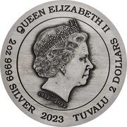 Tuvalu 2 Dollars (Charles III The Phantom) QUEEN ELIZABETH II IRB 1952 - 2022 2OZ 9999 SILVER 2023 TUVALU 2 DOLLARS coin obverse Tuvalu 2 Dollars (Charles III The Phantom) QUEEN ELIZABETH II IRB 1952 - 2022 2OZ 9999 SILVER 2023 TUVALU 2 DOLLARS coin obverse