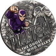 Tuvalu 2 Dollars (Charles III The Phantom) P THE PHANTOM THE GHOST WHO WALKS © KFS TM HEARST coin reverse Tuvalu 2 Dollars (Charles III The Phantom) P THE PHANTOM THE GHOST WHO WALKS © KFS TM HEARST coin reverse