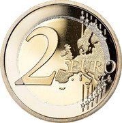 France 2 Euro 100th Anniversary of the End of the First World War. Coloured 2018  Proof KM# 2458.1 2 EURO LL coin reverse France 2 Euro 100th Anniversary of the End of the First World War. Coloured 2018  Proof KM# 2458.1 2 EURO LL coin reverse