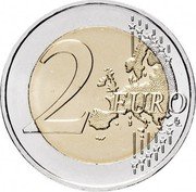 France 2 Euro 30 Years of EU Flag 2015  KM# 2192a 2 EURO LL coin reverse France 2 Euro 30 Years of EU Flag 2015  KM# 2192a 2 EURO LL coin reverse