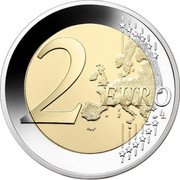 France 2 Euro Medical Research 2020Â proof 2 EURO LL coin reverse France 2 Euro Medical Research 2020Â proof 2 EURO LL coin reverse
