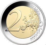 France 2 Euro Olympic Games in France 2021  proof KM# 2945 2 EURO LL coin reverse