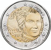 France 2 Euro Simone Veil 2018  BU KM# 2459 SIMONE VEIL 1927-2017 1975 78651 RF 2018 coin obverse France 2 Euro Simone Veil 2018  BU KM# 2459 SIMONE VEIL 1927-2017 1975 78651 RF 2018 coin obverse