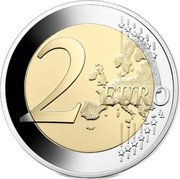 France 2 Euro The 60th Anniversary of Asterix 2019  Proof KM# 2560 2 EURO LL coin reverse
