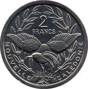 France 2 Francs (Liberty. New Caledonia) KM# 14 2 FRANCS NOUVELLE CALEDONIE coin reverse France 2 Francs (Liberty. New Caledonia) KM# 14 2 FRANCS NOUVELLE CALEDONIE coin reverse