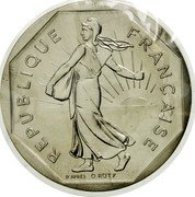 France 2 Francs (Piedfort.) KM# P704 RÉPUBLIQUE FRANÇAISE D’APRÈS O.ROTY coin obverse France 2 Francs (Piedfort.) KM# P704 RÉPUBLIQUE FRANÇAISE D’APRÈS O.ROTY coin obverse