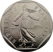 France 2 Francs (The Sower. Piedfort) KM# P640 RÉPUBLIQUE FRANÇAISE D’APRÈS O.ROTY coin obverse France 2 Francs (The Sower. Piedfort) KM# P640 RÉPUBLIQUE FRANÇAISE D’APRÈS O.ROTY coin obverse