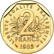 France 2 Francs (Piedfort) KM# P944 RÉPUBLIQUE FRANÇAISE D’APRÈS O.ROTY coin obverse France 2 Francs (Piedfort) KM# P944 RÉPUBLIQUE FRANÇAISE D’APRÈS O.ROTY coin obverse