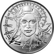 France 20 Euro Marianne. Egality 2018  KM# 2506 2018 ÉGALITÉ coin reverse France 20 Euro Marianne. Egality 2018  KM# 2506 2018 ÉGALITÉ coin reverse