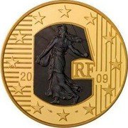 France 200 Euro 50th Anniversary of the Court of Human Rights 2009 P Proof KM# 1589 RF 20 09 coin obverse