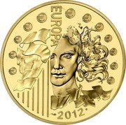 France 200 Euro 20 Years of Eurocorps 2012 (a) Proof KM# 1853 € EUROPA 2012 coin reverse France 200 Euro 20 Years of Eurocorps 2012 (a) Proof KM# 1853 € EUROPA 2012 coin reverse