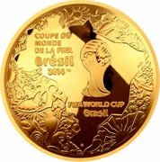 France 200 Euro World Cup in Brazil 2014 Proof, Dished KM# 2170 COUPE DU MONDE DE LA FIFA BRÉSIL 2014 TM 2014 FIFA WORLD CUP BRASIL coin reverse France 200 Euro World Cup in Brazil 2014 Proof, Dished KM# 2170 COUPE DU MONDE DE LA FIFA BRÉSIL 2014 TM 2014 FIFA WORLD CUP BRASIL coin reverse
