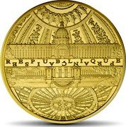 France 200 Euro The Seine Banks. Invalides-Grand Palais 2015 Proof KM# 2254 REPUBLIQUE FRANCAISE coin obverse France 200 Euro The Seine Banks. Invalides-Grand Palais 2015 Proof KM# 2254 REPUBLIQUE FRANCAISE coin obverse
