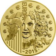 France 200 Euro 70 Years of Peace in Europe 2015 Proof KM# 2259 EUROPA 2015 coin reverse France 200 Euro 70 Years of Peace in Europe 2015 Proof KM# 2259 EUROPA 2015 coin reverse