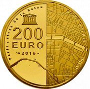 France 200 Euro Museum d'Orsay and Petit Palais 2016 Proof KM# 2352 PARIS, RIVES DE LA SEINE PETIT PALAIS ORSAY 200 EURO 2016 coin reverse France 200 Euro Museum d'Orsay and Petit Palais 2016 Proof KM# 2352 PARIS, RIVES DE LA SEINE PETIT PALAIS ORSAY 200 EURO 2016 coin reverse