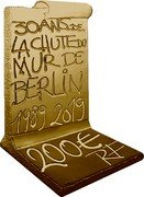 France 200 Euro (30 Years of the Fall of the Berlin Wall) KM# 2830 30 ANS DE LA CHUTE DU MUR DE BERLIN 1989 2019 200 € RF coin obverse