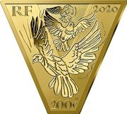France 200 Euro (75th Anniversary of the Victory) RF 2020 200€ coin obverse