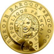 France 200 Euro (Baroque & Rococo Era) KM# 2539 EUROPE BAROQUE & ROCOCO 2018 REPUBLIQUE FRANÇAISE coin obverse